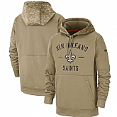 New Orleans Saints 2019 Salute To Service Sideline Therma Pullover Hoodie